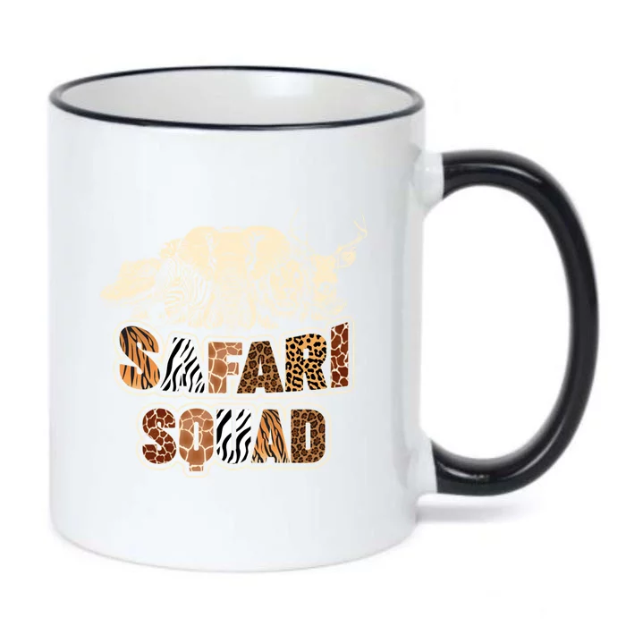 Cool Safari Squad African Family Summer Vacation Gift Black Color Changing Mug