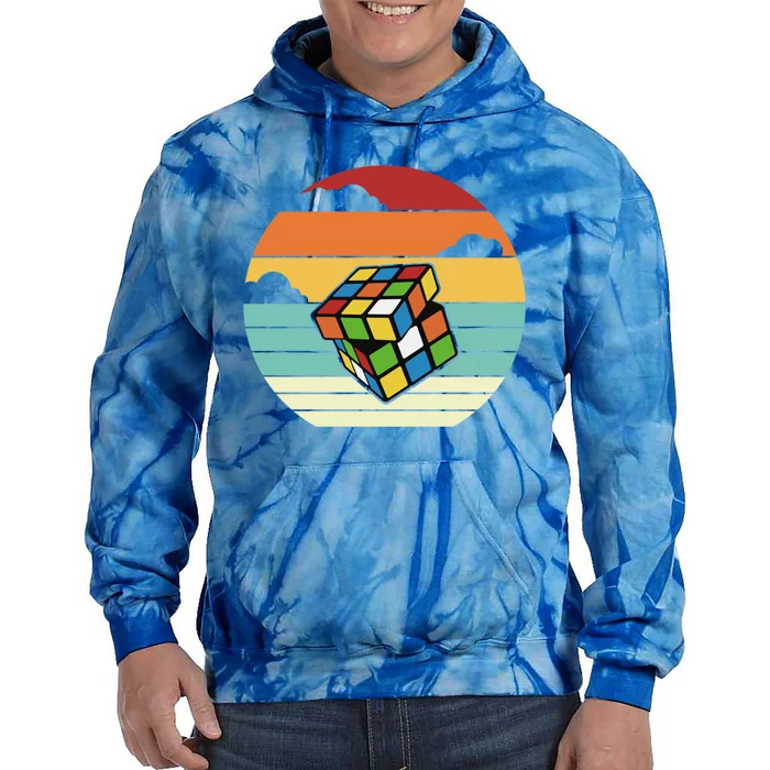 Cubing Speedsolving Speedcubing Cuber Speed Cuber Cute Gift Tie Dye Hoodie