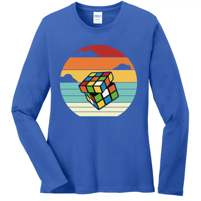 Cubing Speedsolving Speedcubing Cuber Speed Cuber Cute Gift Ladies Long Sleeve Shirt