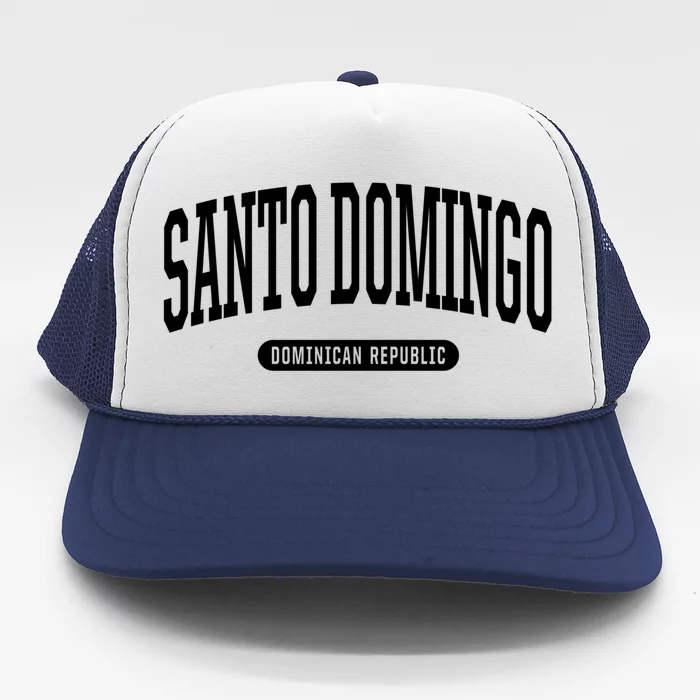 College Style Santo Domingo Dominican Republic Souvenir Gift Trucker Hat