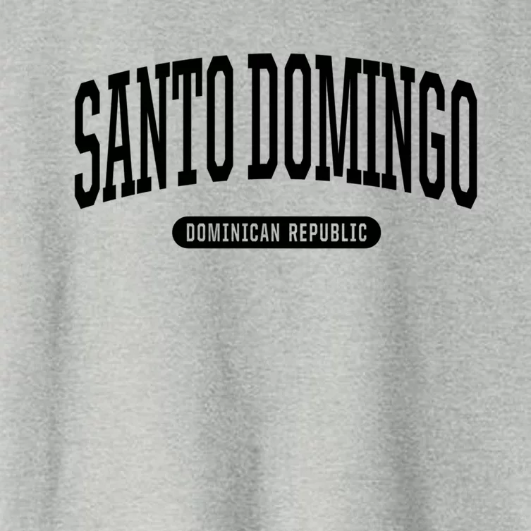 College Style Santo Domingo Dominican Republic Souvenir Gift Women's Crop Top Tee