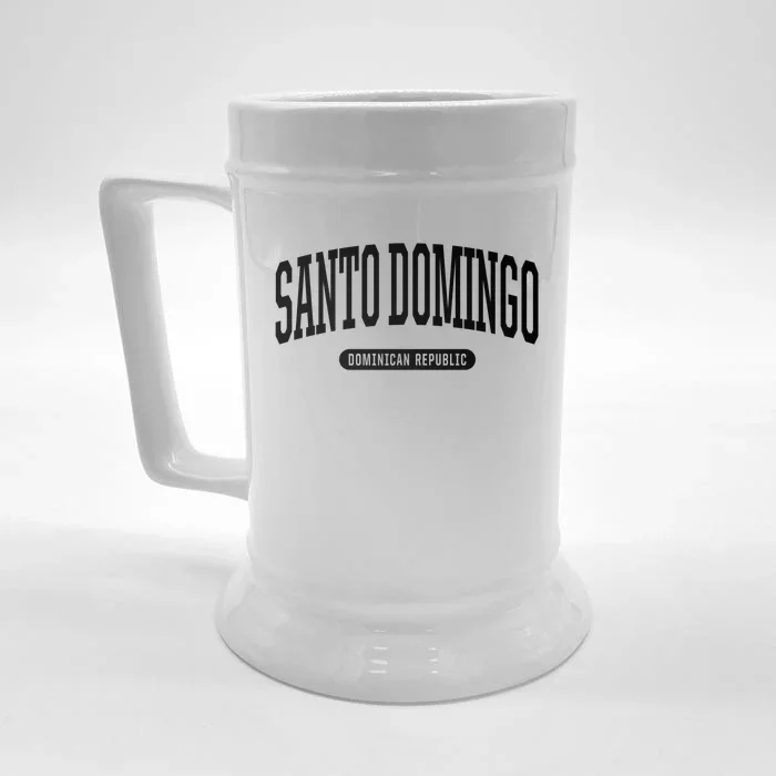 College Style Santo Domingo Dominican Republic Souvenir Gift Front & Back Beer Stein