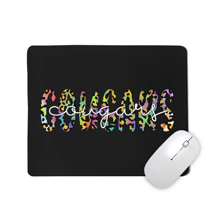 Cougars School Sports Fan Team Spirit Mascot Gift Mousepad