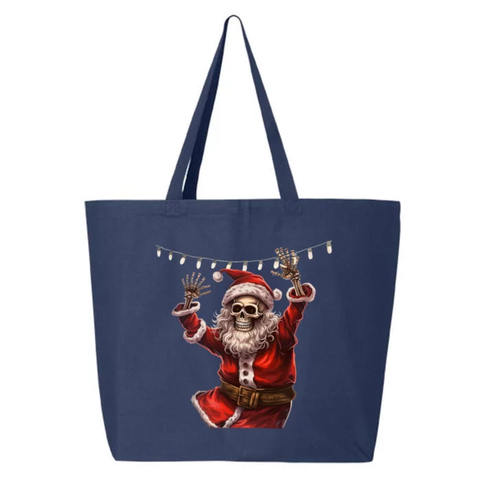 Christmas Skeleton Santa Claus Dancing Gift Xmas Gift 25L Jumbo Tote