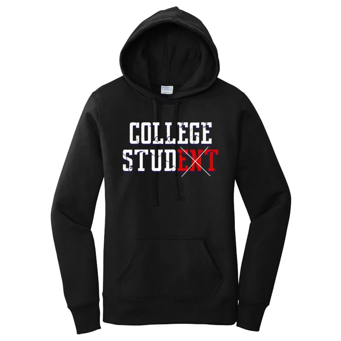 College Stud Student Funny Novelty Humor Women's Pullover Hoodie