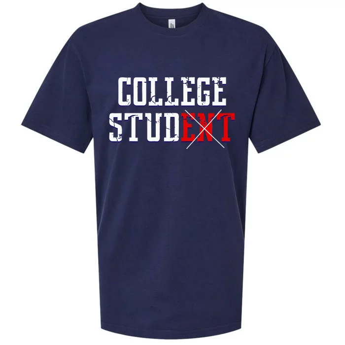 College Stud Student Funny Novelty Humor Sueded Cloud Jersey T-Shirt