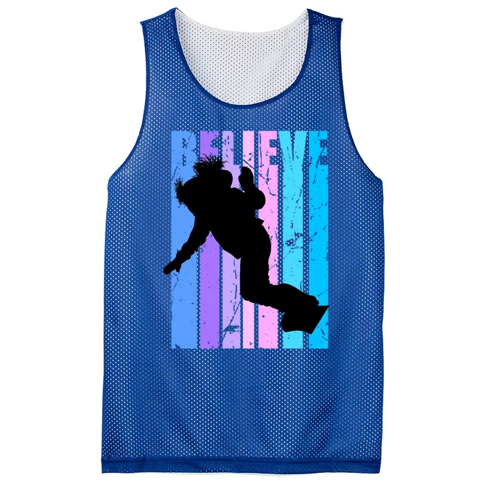 Cool Snowboarding Snowboarder Female Rider Ski Ice Winter Gift Mesh Reversible Basketball Jersey Tank