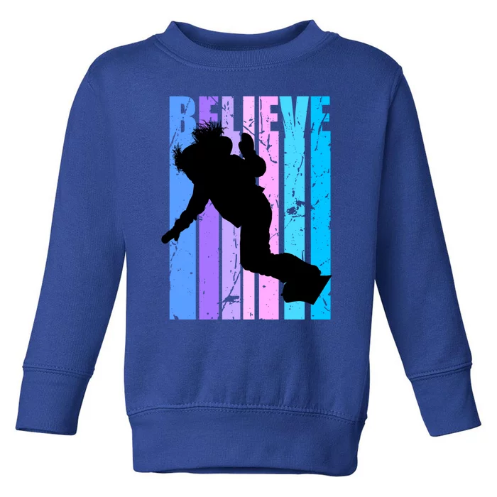 Cool Snowboarding Snowboarder Female Rider Ski Ice Winter Gift Toddler Sweatshirt