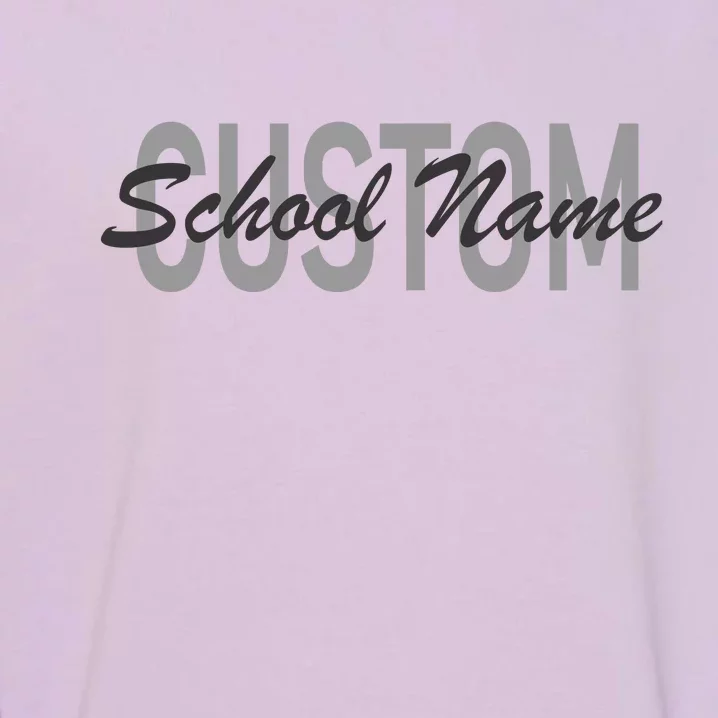 Custom School Spirit Personalize Name Text Garment-Dyed Sweatshirt