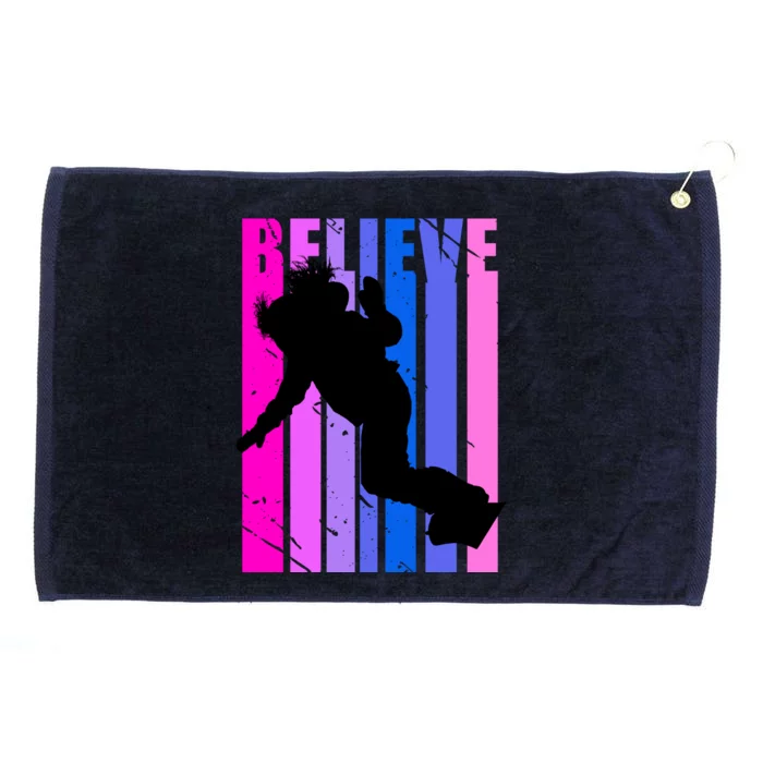 Cool Snowboarding Snowboarder Female Rider Ski Ice Winter Gift Grommeted Golf Towel