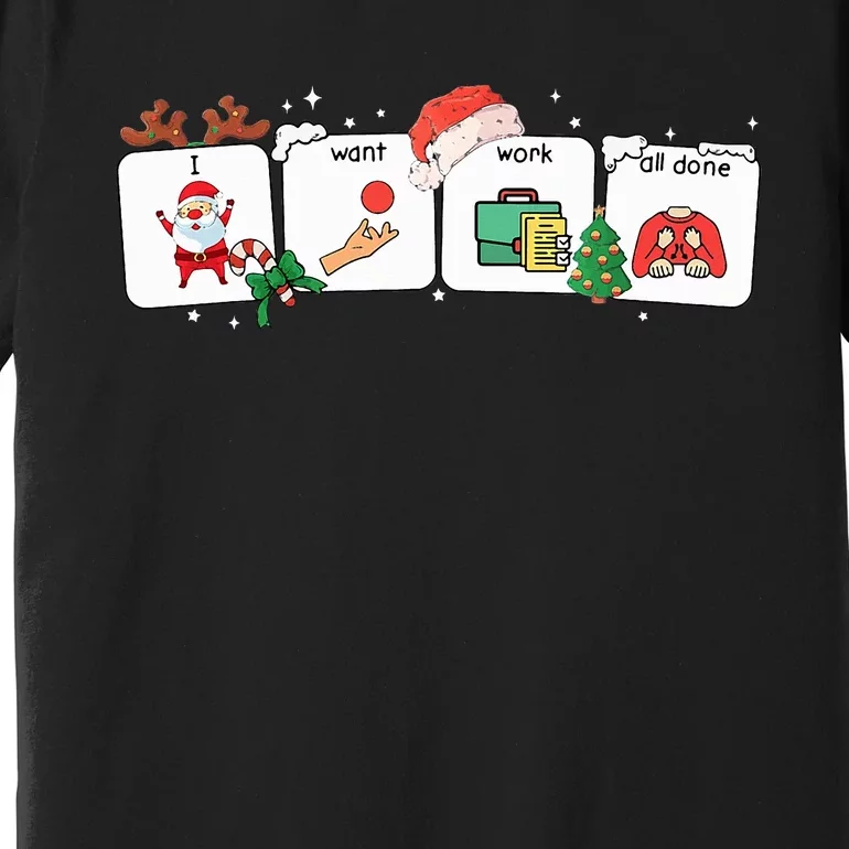 Christmas Santa Special Education Funny SPED Teacher Xmas PJ Premium T-Shirt