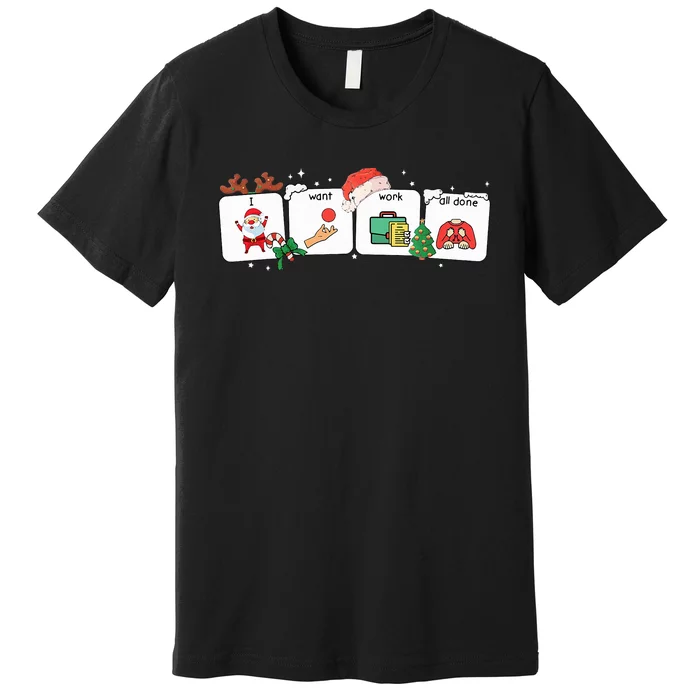 Christmas Santa Special Education Funny SPED Teacher Xmas PJ Premium T-Shirt