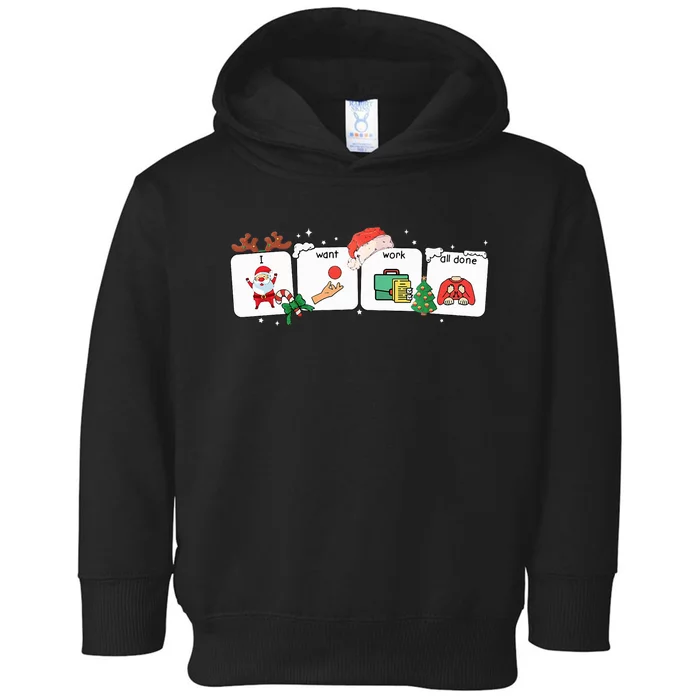 Christmas Santa Special Education Funny SPED Teacher Xmas PJ Toddler Hoodie