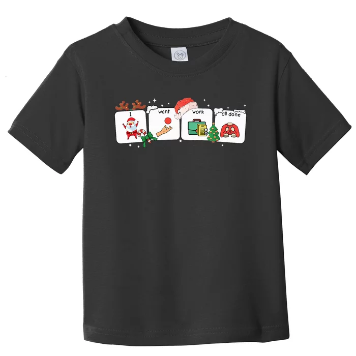 Christmas Santa Special Education Funny SPED Teacher Xmas PJ Toddler T-Shirt