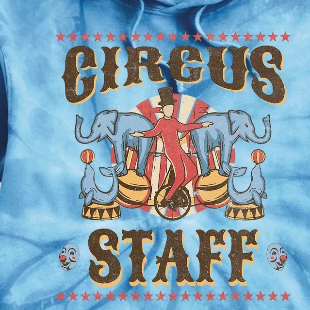 Circus Staff Security Adults Circus Tie Dye Hoodie