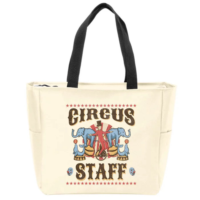 Circus Staff Security Adults Circus Zip Tote Bag