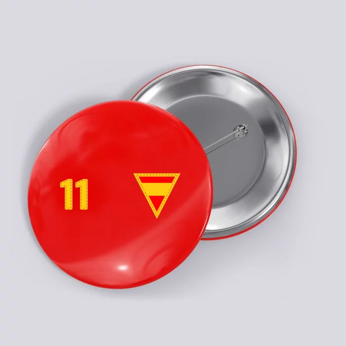 Cool Spanish Spain National Football Teamhome Crest Number 11 Button