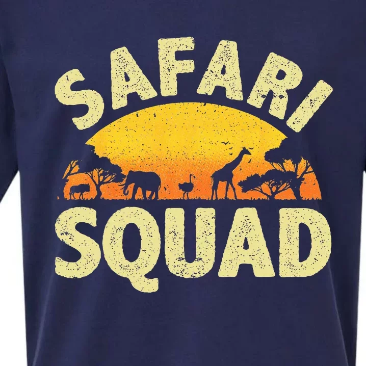 Cool Safari Squad Zoo Animal African Jungle Sueded Cloud Jersey T-Shirt