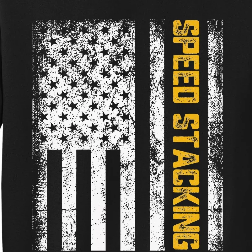 Cup Speed Stacking Sport Stacking Us Flag Sweatshirt