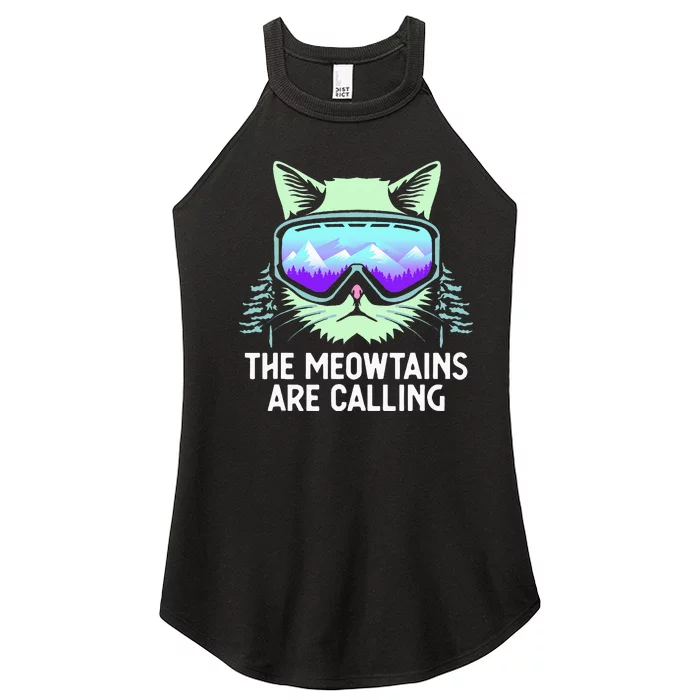 Cool Snowboard Ski Lover Mountain Skier Women’s Perfect Tri Rocker Tank