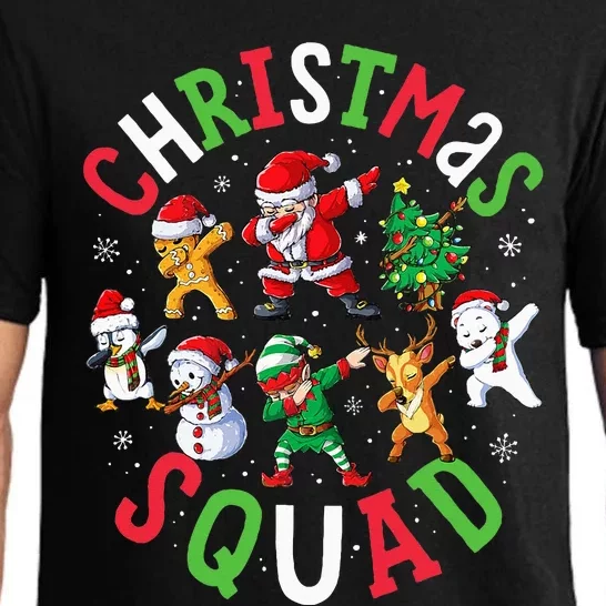 Christmas Squad Santa Dabbing Elf Family Matching Pajamas Pajama Set