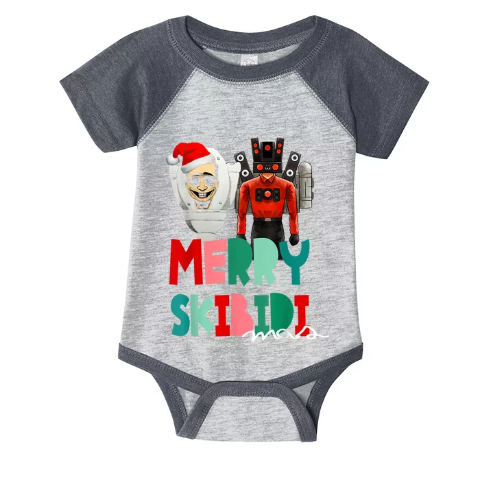 Christmas Santa Skibiditoilet Cameraman Speakerman Tvman Infant Baby Jersey Bodysuit