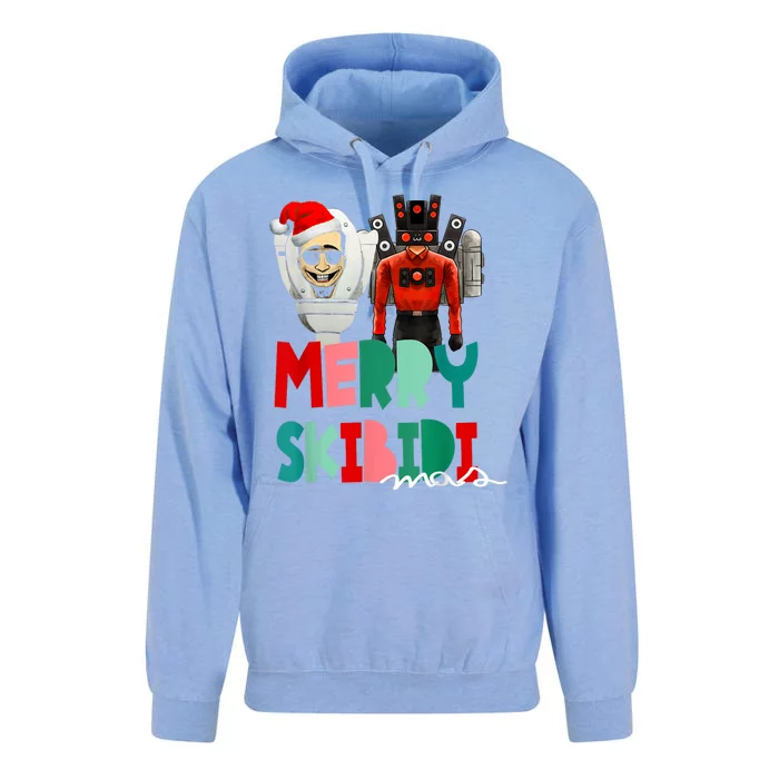 Christmas Santa Skibiditoilet Cameraman Speakerman Tvman Unisex Surf Hoodie