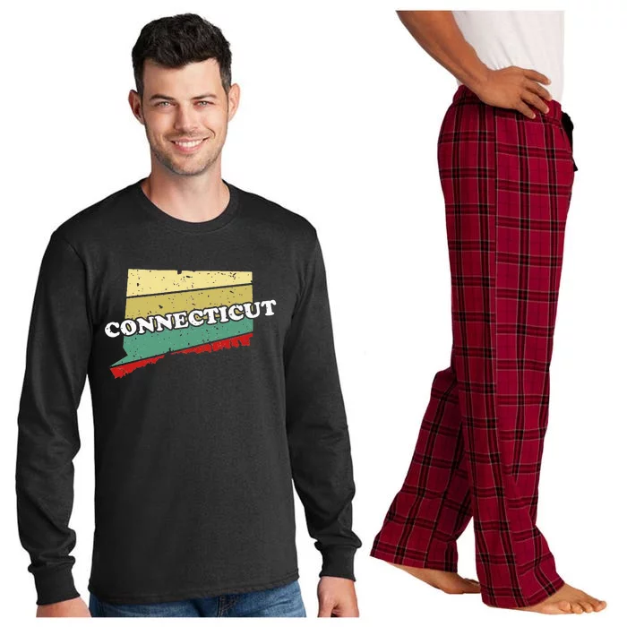 Connecticut State Souvenir Long Sleeve Pajama Set