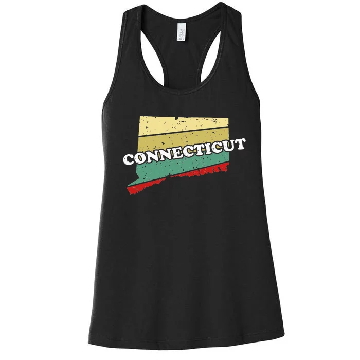 Connecticut State Souvenir Women's Racerback Tank