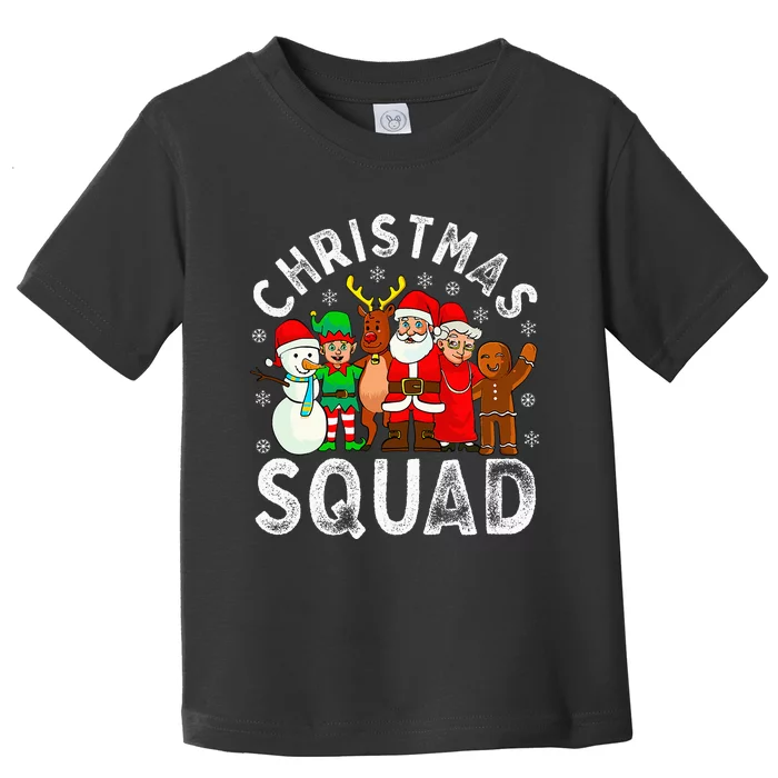 Christmas Squad Santa Family Matching Pajamas Xmas Toddler T-Shirt