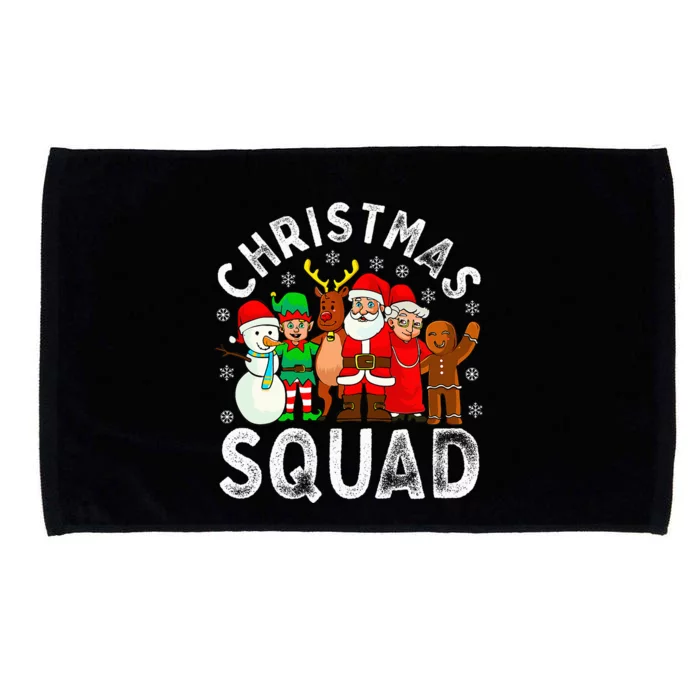 Christmas Squad Santa Family Matching Pajamas Xmas Microfiber Hand Towel