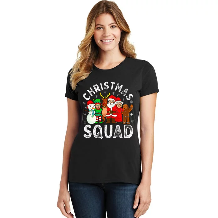 Christmas Squad Santa Family Matching Pajamas Xmas Women's T-Shirt