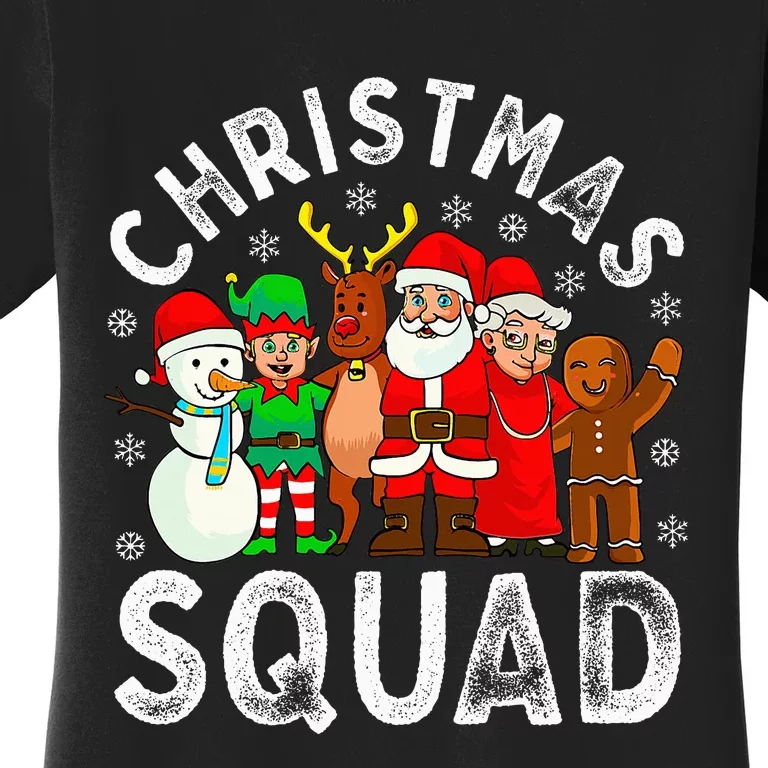 Christmas Squad Santa Family Matching Pajamas Xmas Women's T-Shirt