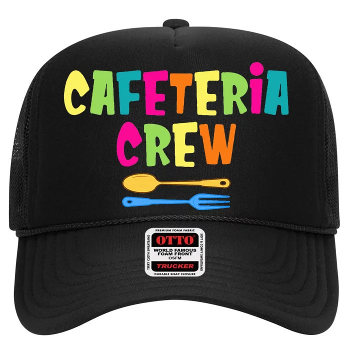 Cafeteria Squad School Cafeteria Lady Worker High Crown Mesh Trucker Hat