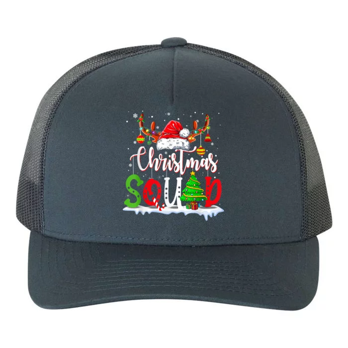 Christmas Squad Santa Hat Reindeer Family Matching Xmas Gift Yupoong Adult 5-Panel Trucker Hat