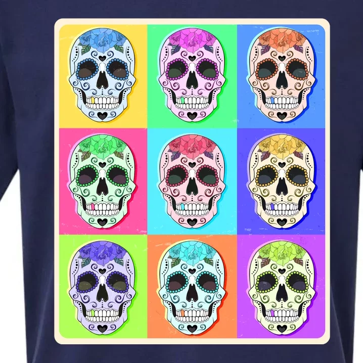 Cool Sugar Skull Pop Art Sueded Cloud Jersey T-Shirt