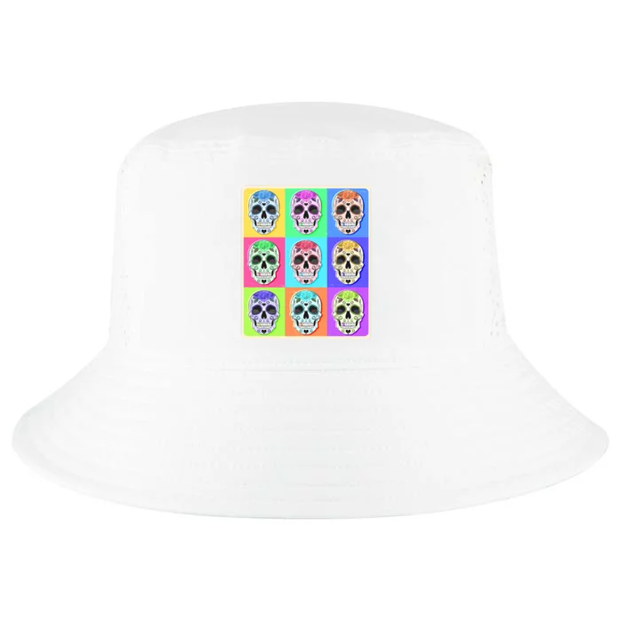 Cool Sugar Skull Pop Art Cool Comfort Performance Bucket Hat