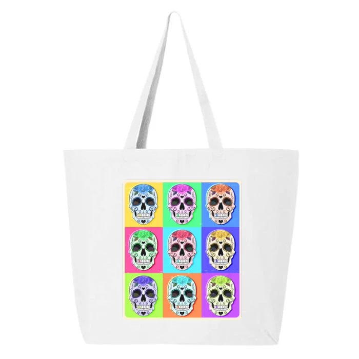 Cool Sugar Skull Pop Art 25L Jumbo Tote