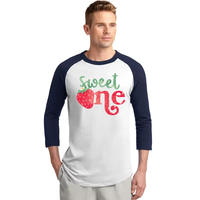 Cute Strawberry Sweet One Baseball Sleeve Shirt