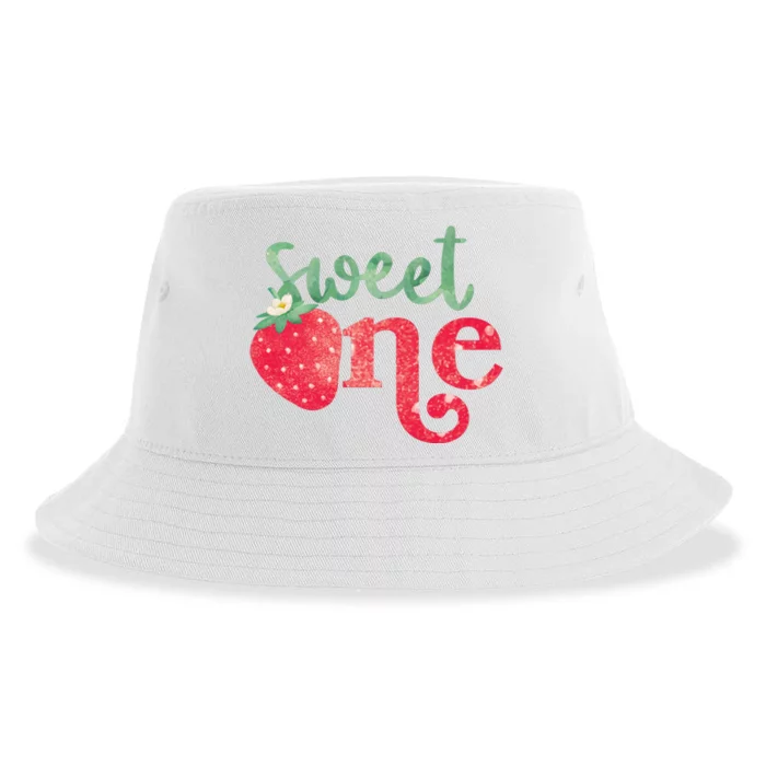 Cute Strawberry Sweet One Sustainable Bucket Hat