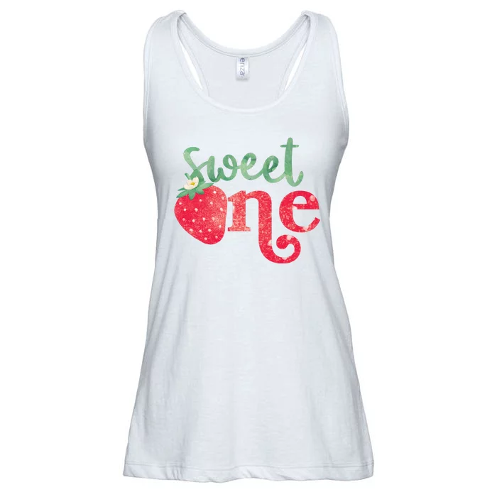 Cute Strawberry Sweet One Ladies Essential Flowy Tank