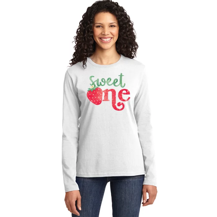 Cute Strawberry Sweet One Ladies Long Sleeve Shirt