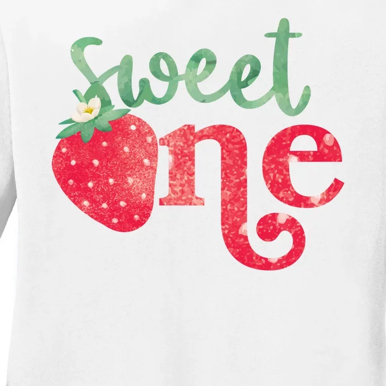 Cute Strawberry Sweet One Ladies Long Sleeve Shirt