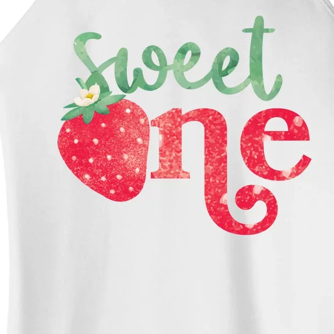 Cute Strawberry Sweet One Women’s Perfect Tri Rocker Tank