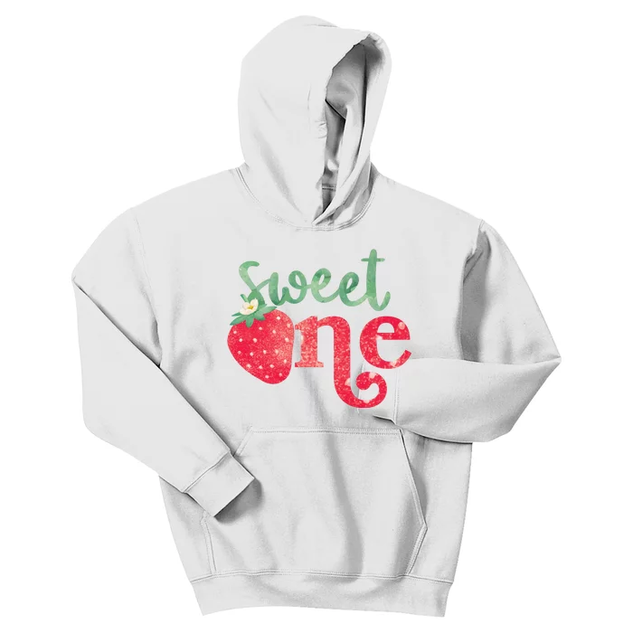 Cute Strawberry Sweet One Kids Hoodie