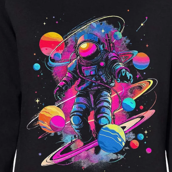 Cool Spaceman Scifi Astronaut Space Womens California Wash Sweatshirt