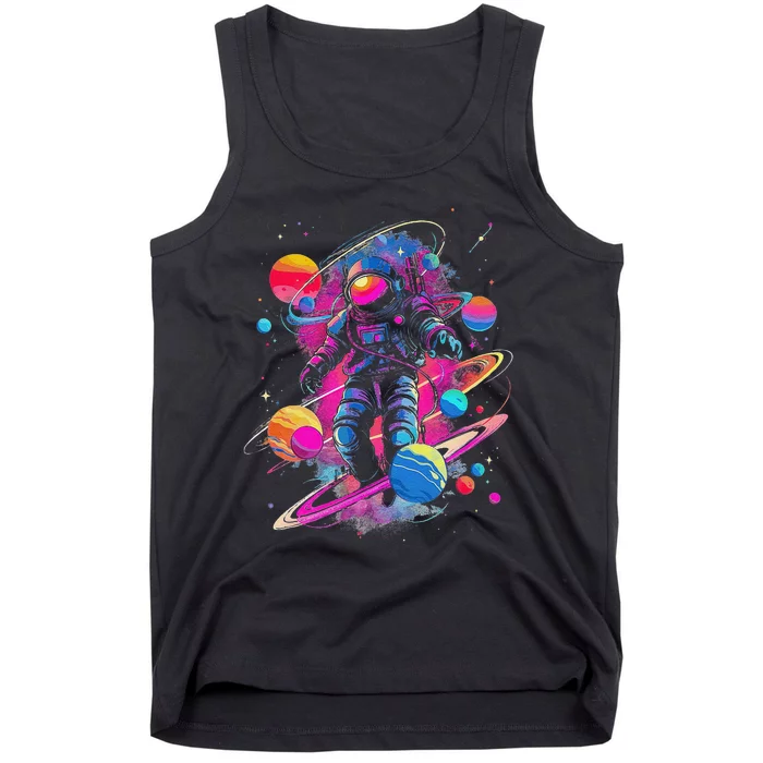 Cool Spaceman Scifi Astronaut Space Tank Top