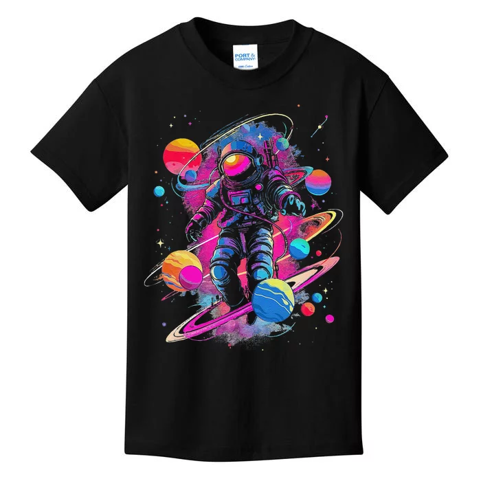 Cool Spaceman Scifi Astronaut Space Kids T-Shirt