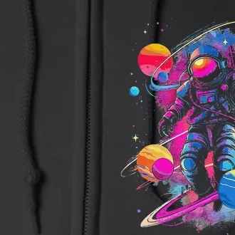 Cool Spaceman Scifi Astronaut Space Full Zip Hoodie