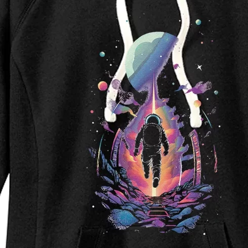 Cool Spaceman Scifi Astronaut Space Women's Fleece Hoodie